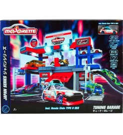 Majorette Garage m. Bil, Lyd og Lys - Japan Series Tuning Garage