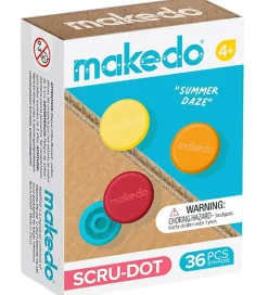 MakeDo Værktøj til Pap - Scru-Dot - 36 Dele - Summer Daze