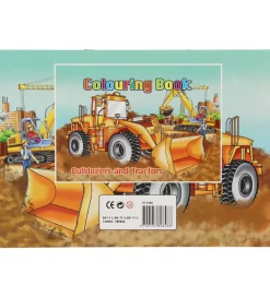 Malebog - Bulldozers & Tractors Colouring Book - 16 Sider