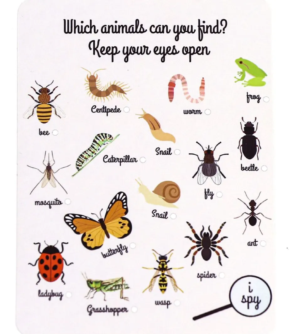 MaMaMeMo Insekthus m. Kort - Træ