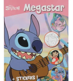 Megastar Malebog m. Klistermærker - 128 Sider - Disney Stitch