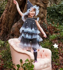 Meri Meri Udklædning - Star Witch - Sort/Grå