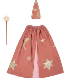 Meri Meri Udklædning - Troldmand - Rosa/Guld m. Stjerner