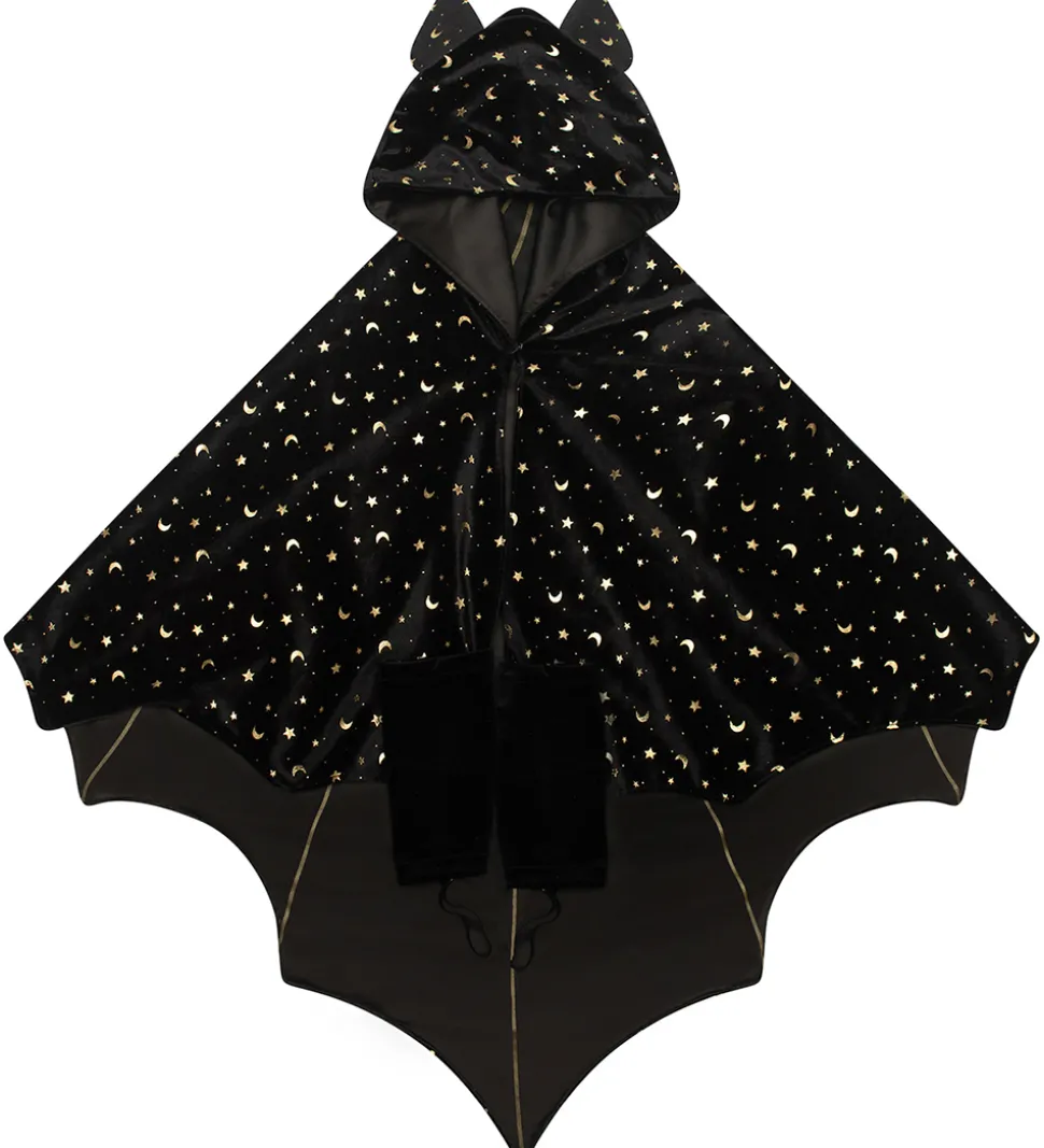 Mimi & Lula Kappe m. Hætte - Black Bat Halloween