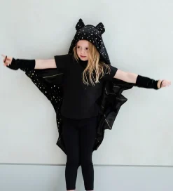 Mimi & Lula Kappe m. Hætte - Black Bat Halloween