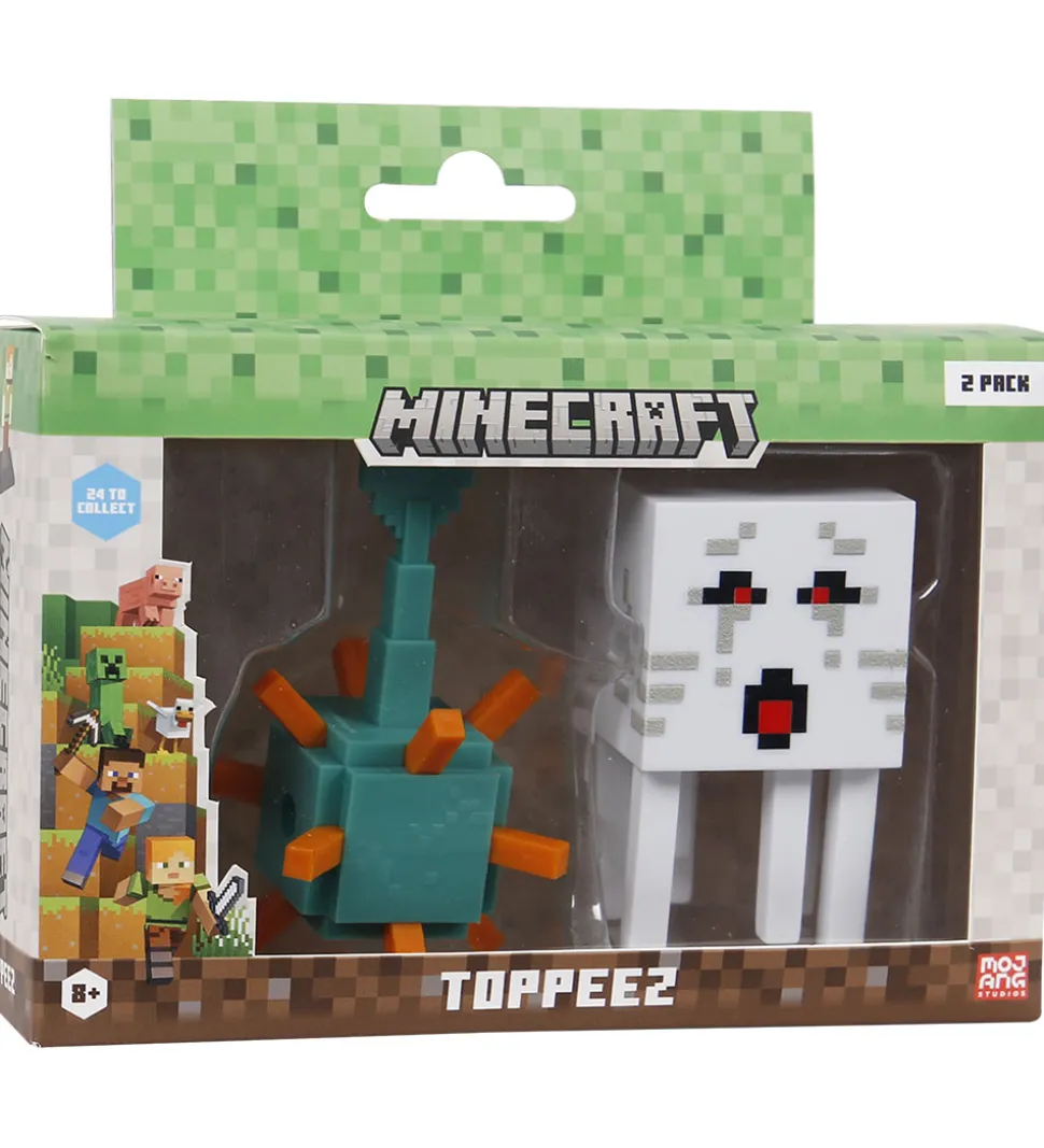 Minecraft Legetøjsfigurer - 3D - 2-pak - Guardian/Ghast
