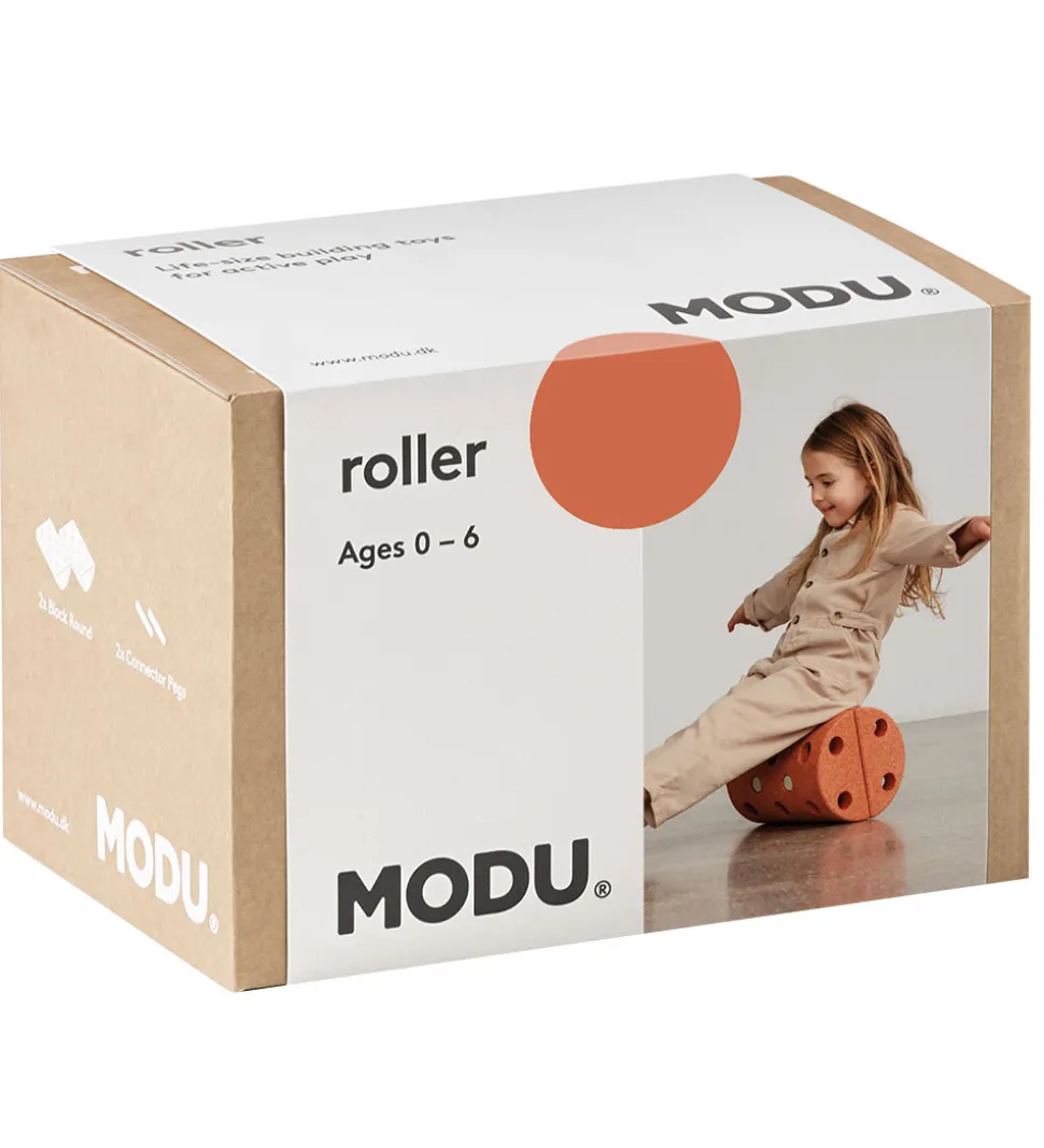 MODU Balancerulle - 4 Dele - 30x20x20 cm - Burnt Orange/Dusty Gr