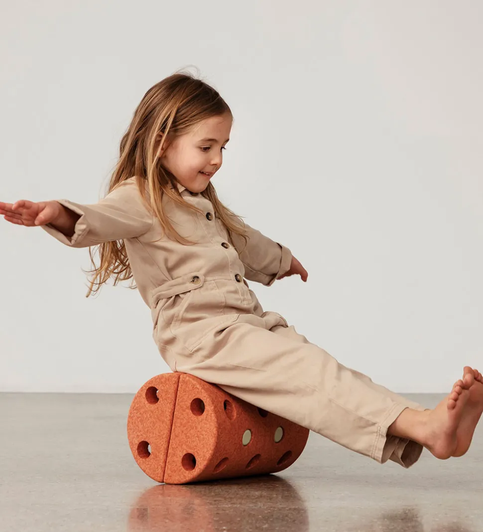 MODU Balancerulle - 4 Dele - 30x20x20 cm - Burnt Orange/Dusty Gr