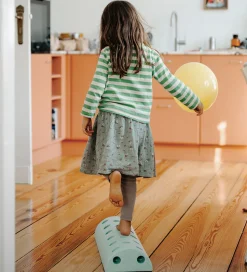 MODU Børneskammel - 4 Dele - Ocean Mint/Forest Green