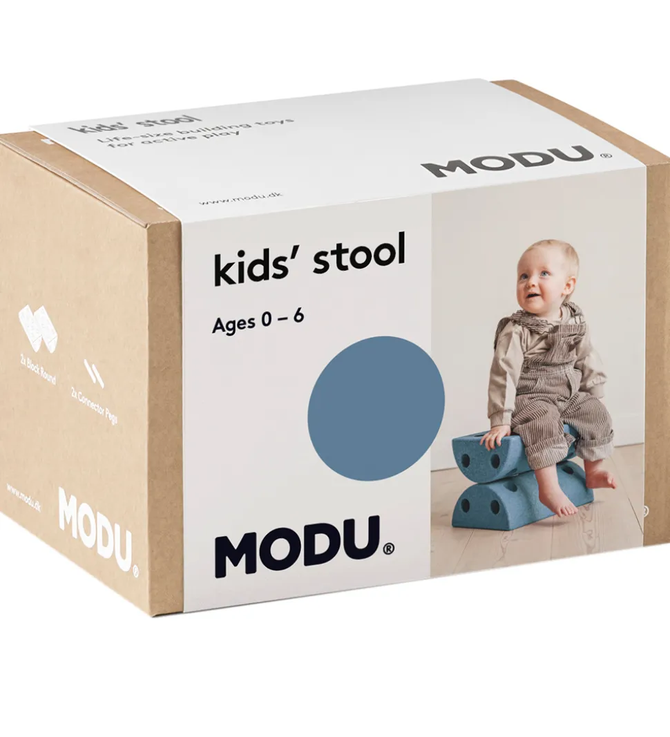 MODU Børneskammel - Deep Blue/Sky Blue