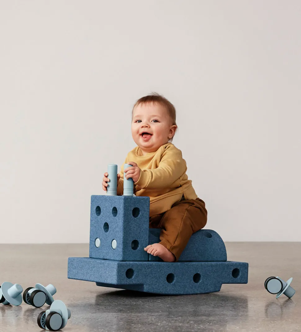 MODU Curiosity Sæt - 14 Dele - 50x30x20 cm - Deep Blue/Sky Blue