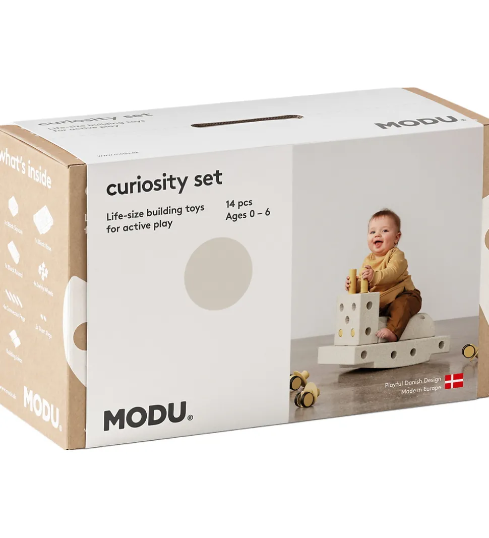 MODU Curiosity Sæt - 14 Dele - 50x30x20 cm - Sand Grey/Honey Yel