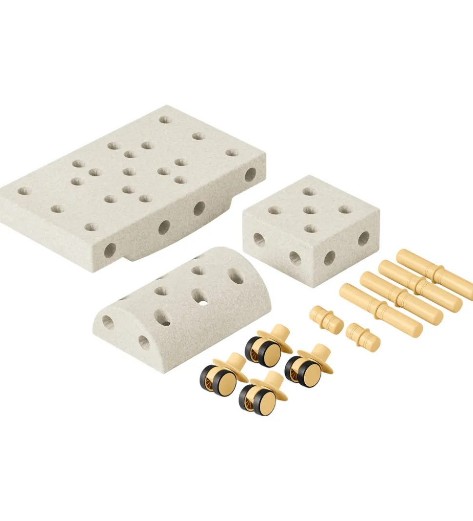 MODU Curiosity Sæt - 14 Dele - 50x30x20 cm - Sand Grey/Honey Yel