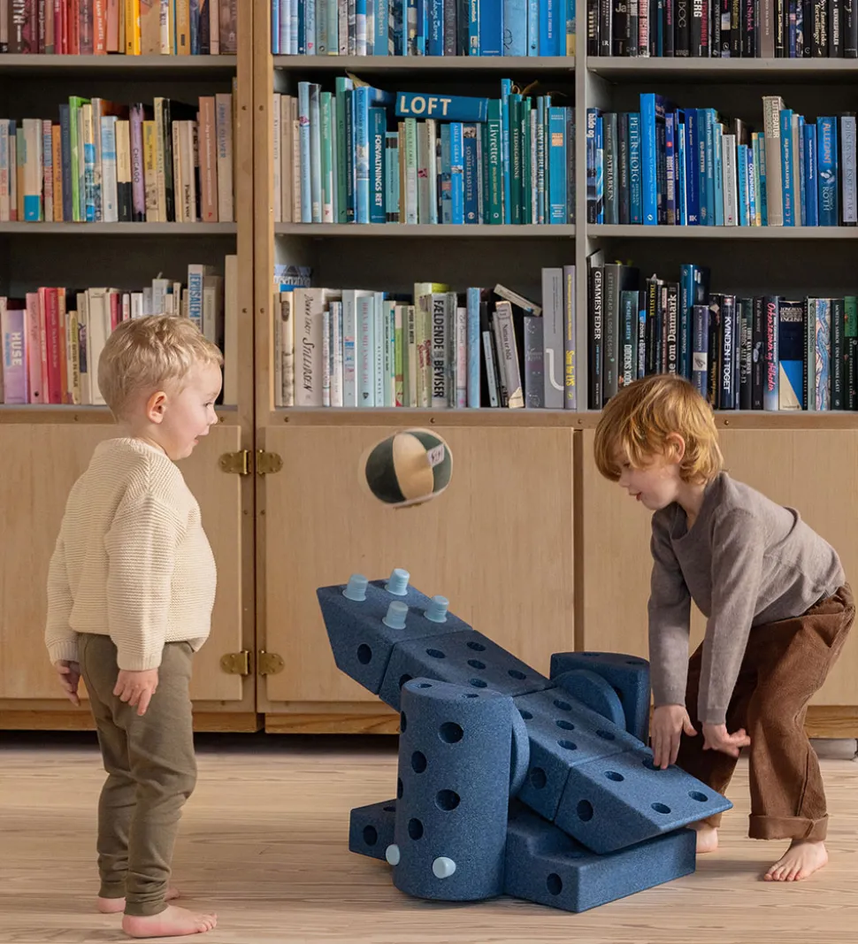 MODU Dreamer Sæt - 34 Dele - 70x40x20 cm - Deep Blue/Sky Blue