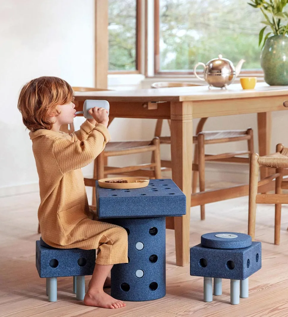 MODU Dreamer Sæt - 34 Dele - 70x40x20 cm - Deep Blue/Sky Blue