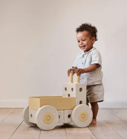 MODU Gåvogn 3-i-1 - 48x27x44 cm - Sand Grey/Honey Yellow