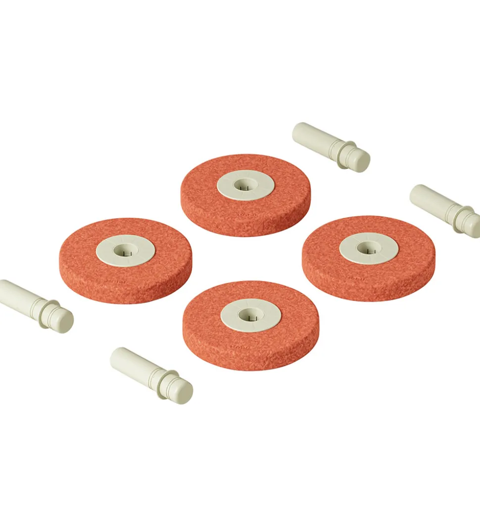 MODU 4x Foam Wheels - 4-pak - Burnt Orange/Dusty Green