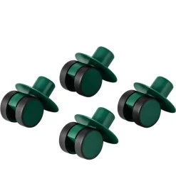 MODU 4x Swirly Wheels - 4-pak - Forest Green