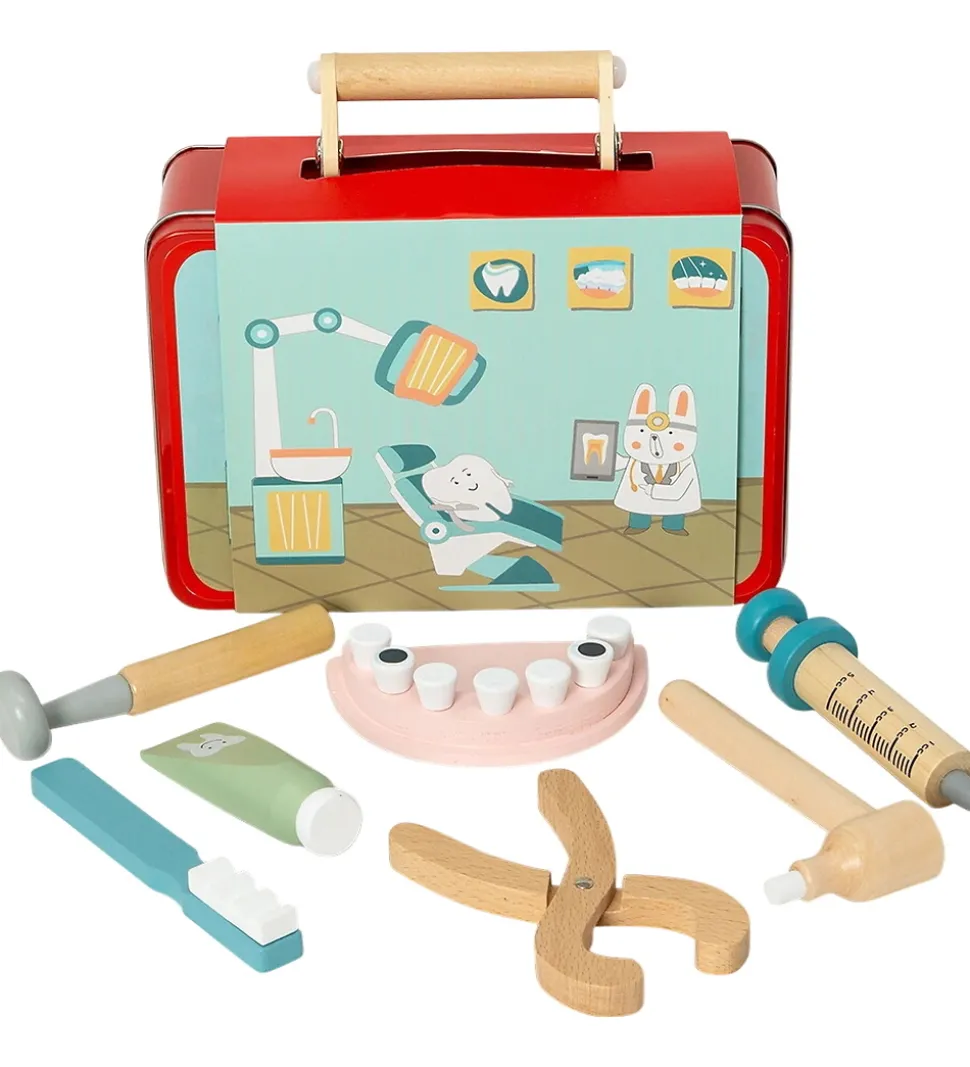 Molly & Rose Tandlægekuffert - Metal - Rød