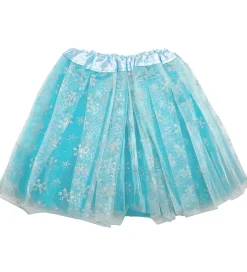 Molly & Rose Udklædning - Tylskørt - Blå Snefnug Glitter