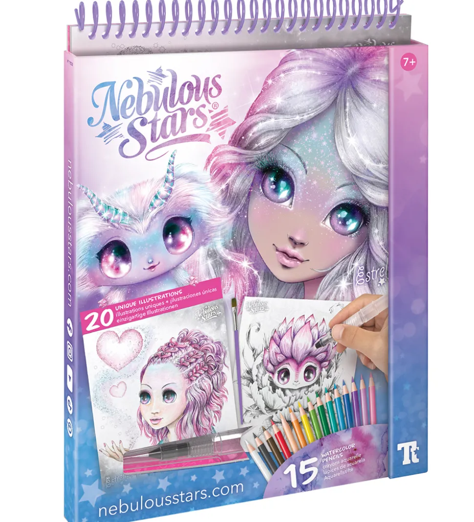 Nebulous Stars Malebog m. Tilbehør - Estrelia & Astria