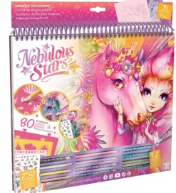 Nebulous Stars Malebog m. Tilbehør - Lyserøde Sider - Heste
