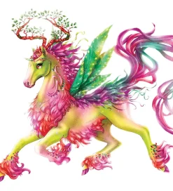 Nebulous Stars Malebog m. Tilbehør - Lyserøde Sider - Heste