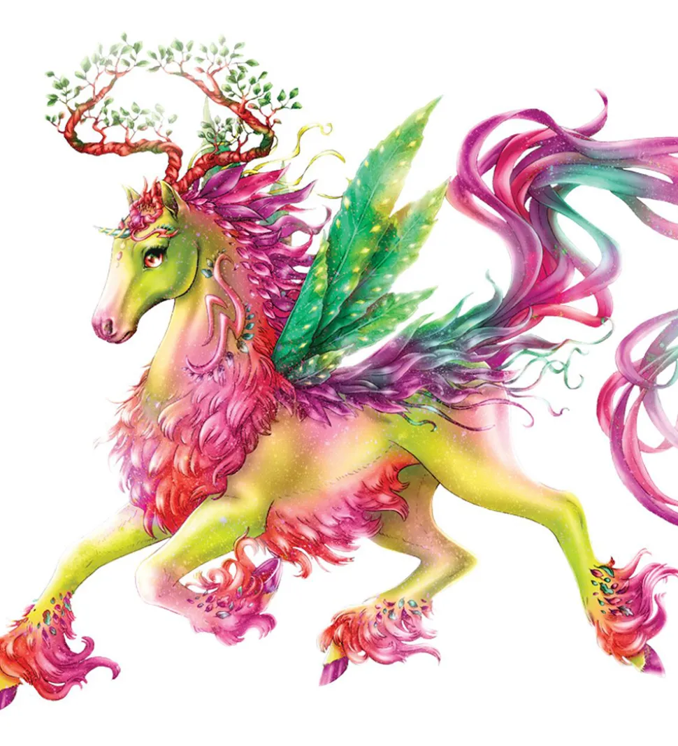 Nebulous Stars Malebog m. Tilbehør - Lyserøde Sider - Heste