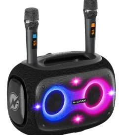 N-GEAR Højtaler med 2 Mikrofoner - Wireless - NRG600 - Sort