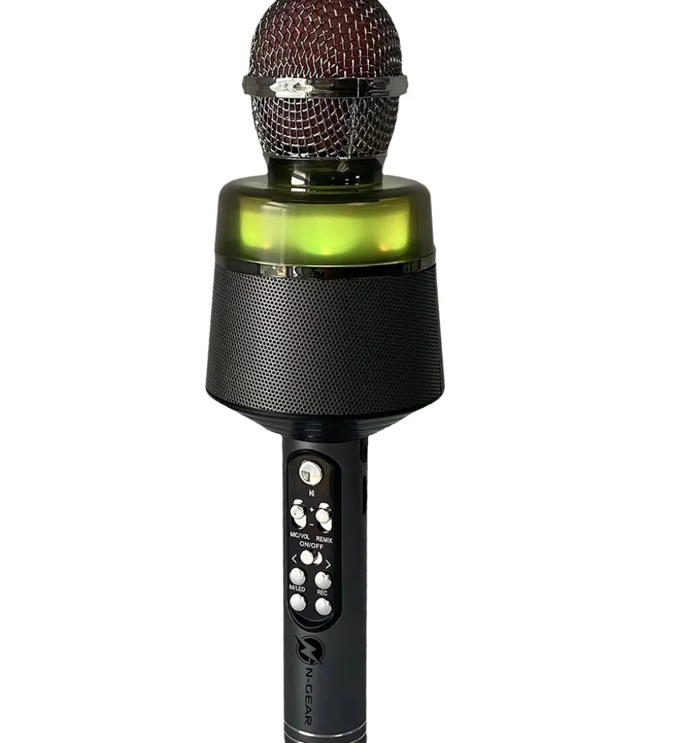 N-GEAR Mikrofon m. Lys - Wireless - Star Mic 100 - Space Grey
