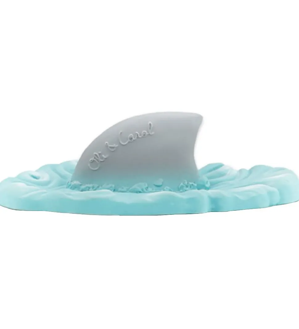 Oli & Carol Badelegetøj - Naturgummi - Haj - Blå