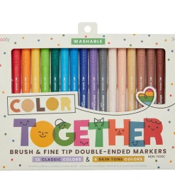 Ooly Dobbeltsidede Tuscher - 18 stk - Color Together