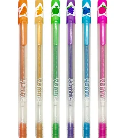 Ooly Kuglepenne m. Frugtduft - Metallic - 6 stk - Yummy Yummy