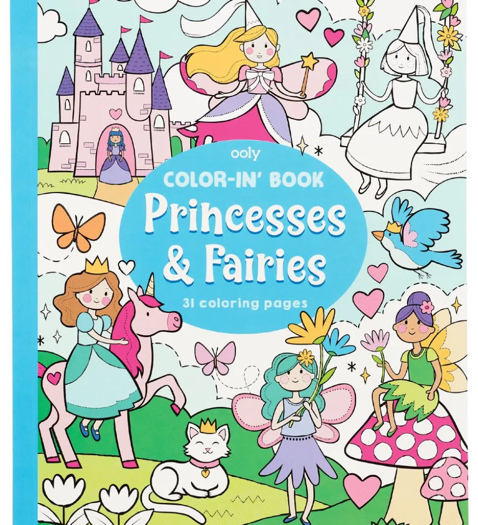 Ooly Malebog - 31 sider - Princesses & Fairies