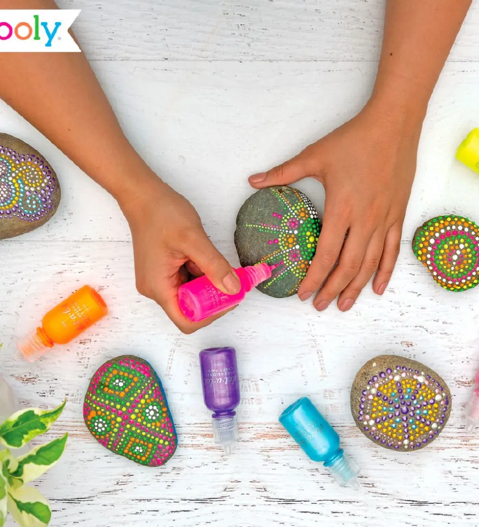 Ooly Maling - 5x30 ml - Dot-a-Lot - 5-pak - Neon