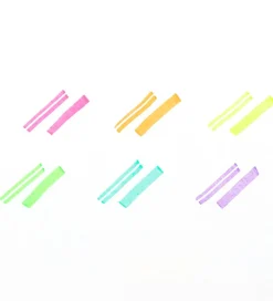 Ooly Overstregningstuscher - 6 Stk - Dual Liner Neon Highlighter