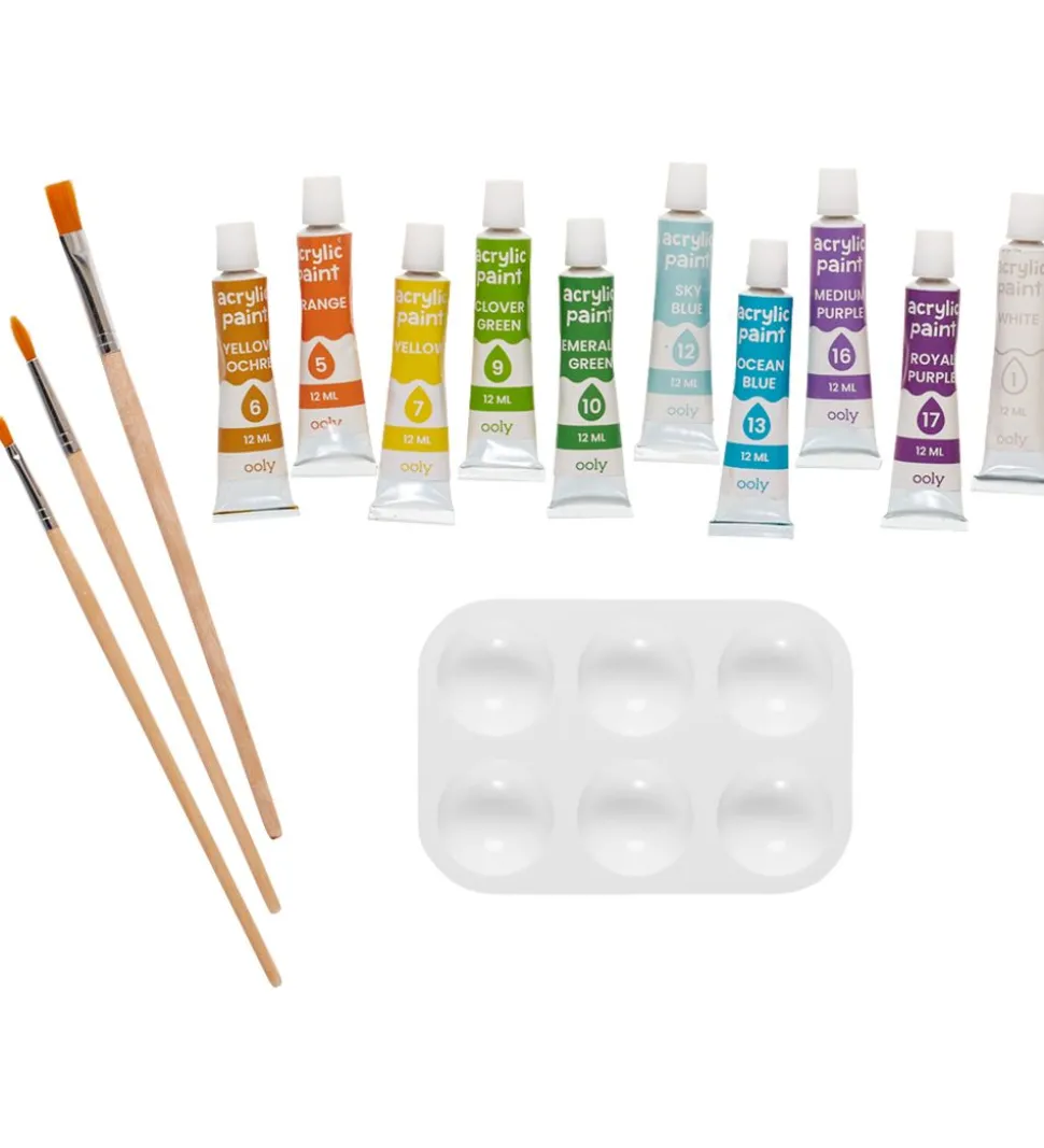 Ooly Paint By Number Sæt - Fantastic Dragon