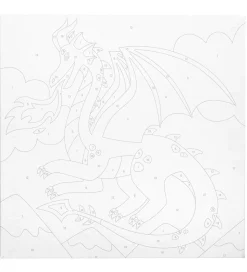 Ooly Paint By Number Sæt - Fantastic Dragon