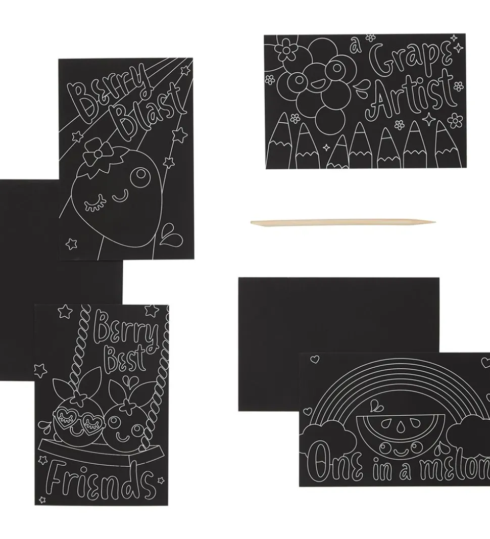 Ooly Scratch & Scribble Mini Sæt - Lil' Juicy