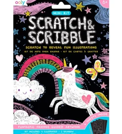 Ooly Scratch and Scribble Mini Sæt - Funtastic Friends