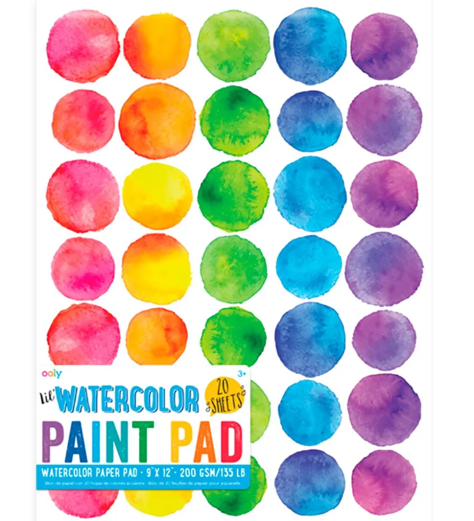 Ooly Skitseblok Til Vandfarver - 20 Ark