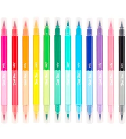 Ooly Tusher - Dual Tone - 12 Stk - Multifarve