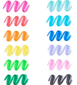 Ooly Tusher - Dual Tone - 12 Stk - Multifarve