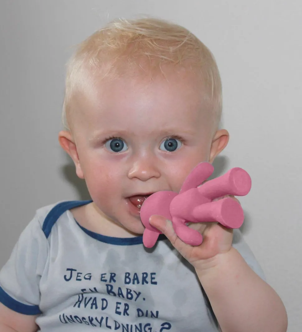 Oopsy Bidebamse - Naturgummi - Pink