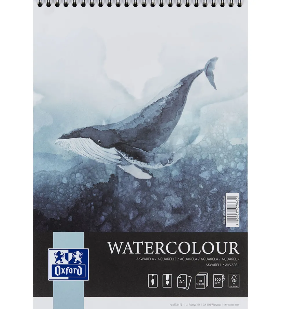 Oxford Skitseblok - A4 - Creative Pad Watercolour