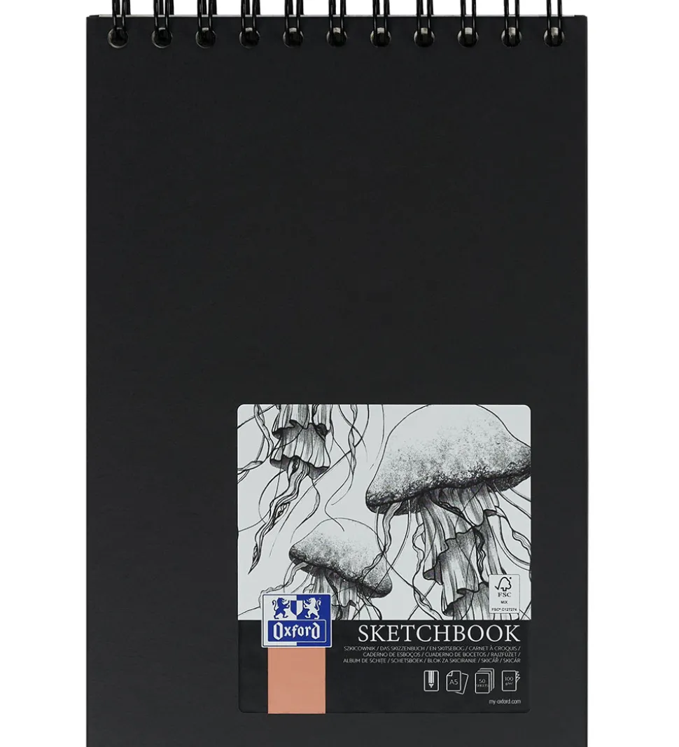 Oxford Skitsebog - Hårdt Omslag - A5