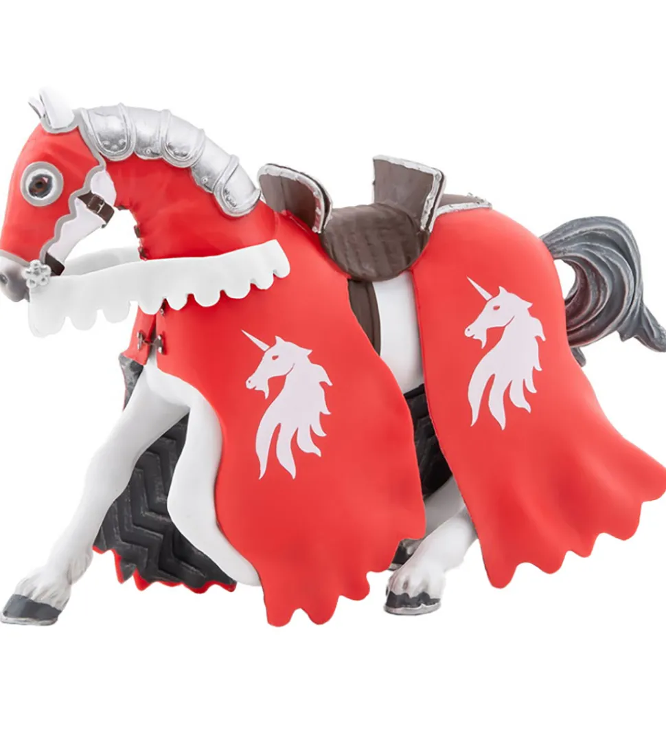 Papo Hest Af Enhjørningeridder m. Spyd - H: 14,5 cm