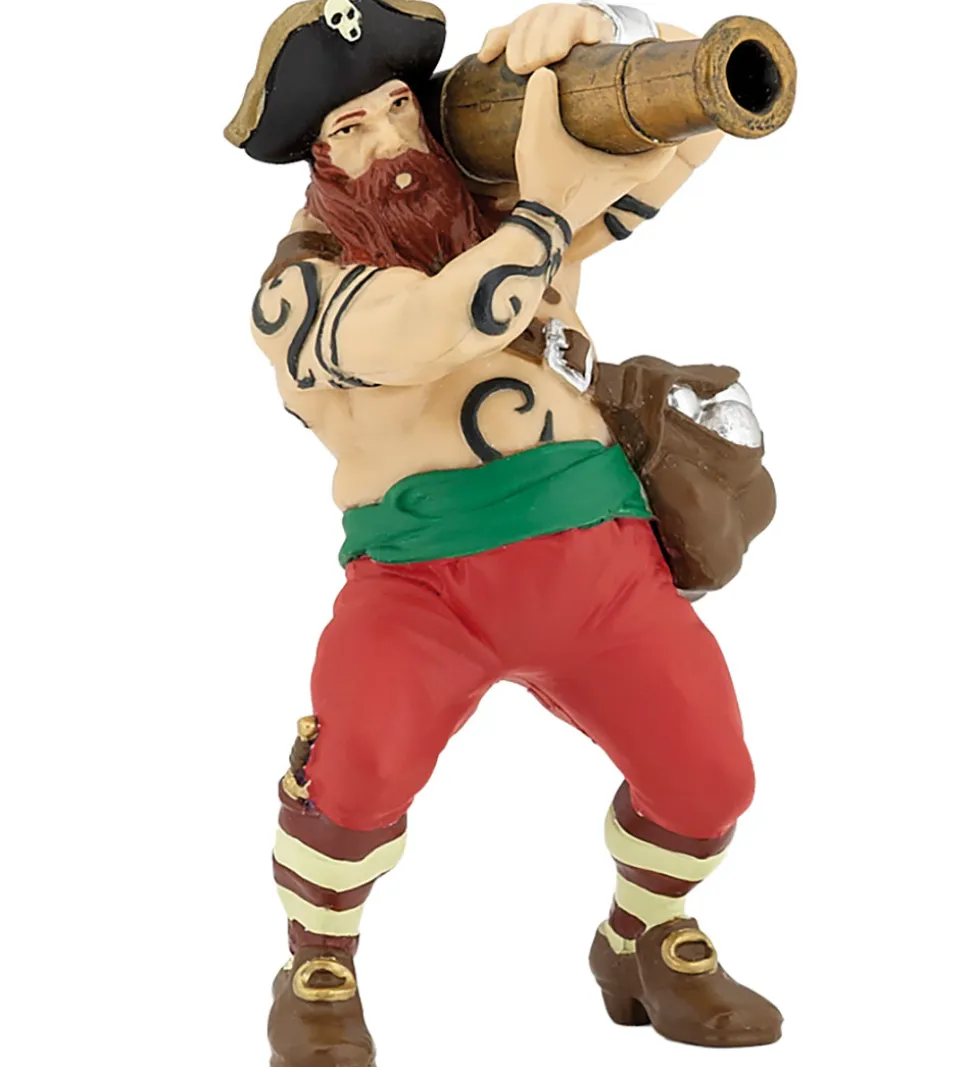Papo Pirat m. Kanon - H: 9 cm