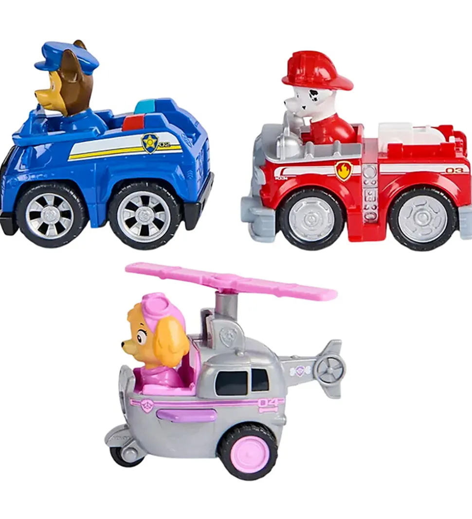 Paw Patrol Biler - Core Rescue Racer - 3-pak
