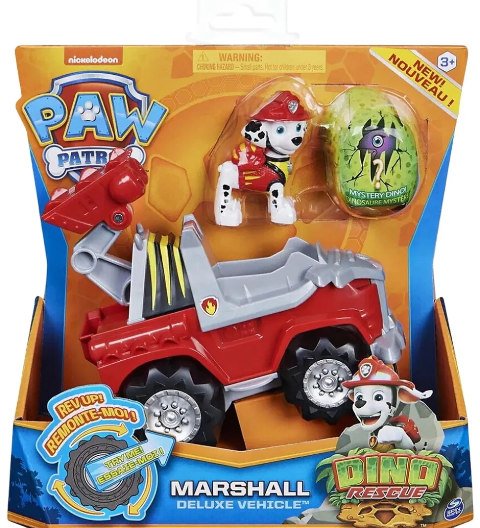 Paw Patrol Legetøjsbil - Dino Rescue - Marshall